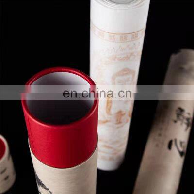Paper Chinese Art Paper Round Cylinder Packaging Box Poster Tubes Mailing Round Packaging Box photo-2