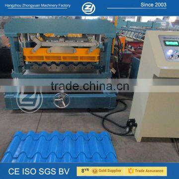 Steel tile making machine with automatic hydraulic cutting                        
                                                                                Supplier's Choice