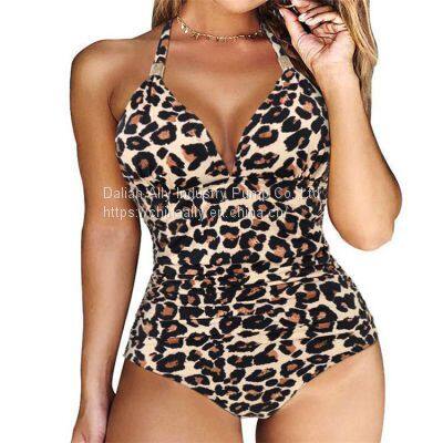 Leopard swimsuit manufacturer China swimwear factory