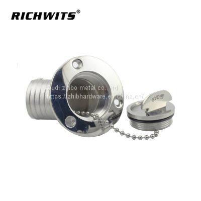 Stainless Steel 316/304 45 Degree Deck Filler With Clamshell photo-4