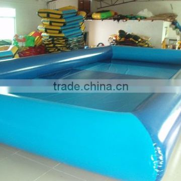 Commercial 0.6mm pvc tarpaulin light blue color pvc inflatable swimming pool