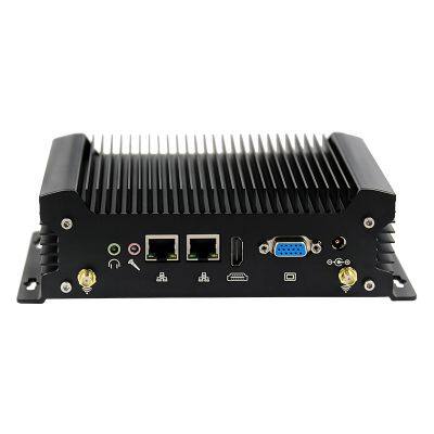 Newest 3G/4G WIFI mini pc C-ore i5-10210U 2 * HD 1.4 pc case Dual LAN W-in 10 Fanless all in one touch industrial pc