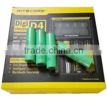 China INR 18650-25r case battery specs and charger