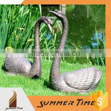 Bronze life goose sculpture for gadern decoration