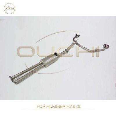 Stainless Steel Exhaust System Catback for Hummer H2 Muffler With Tips High-performance Car Exhaust Parts Precise Installation photo-3