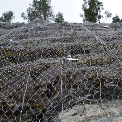Wholesale Hexagonal Woven Steel Wire Mesh Netting Rockfall Protection for Slope with Custom Cutting Service
