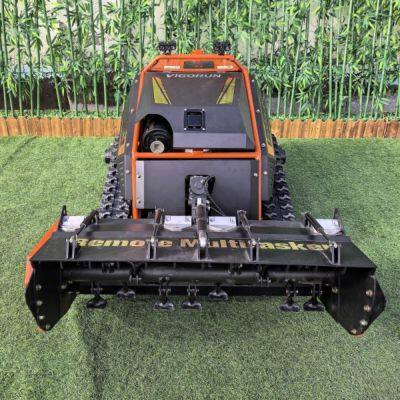 Vigorun MTSK1000 Robot Mulcher Heavy Duty, Euro 5/EPA 200m Fernsteuerung Nullpunkt-Drehmähler, Mulchmaschine zur Buschbeseitigung