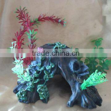 Artificial pelelith& plant aquarium accessories / ornaments