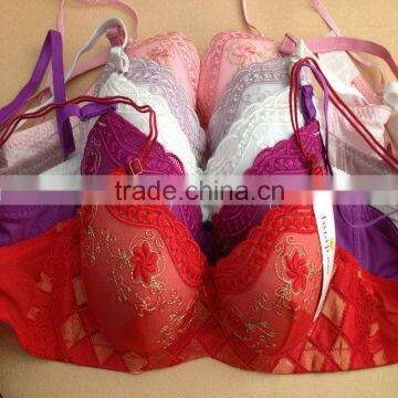 0.47USD Hot Newest Style Fashional Cheap Ladies Bra Designs/Thin Sponge 32-40BC Cup/5 Colors At Least (kczd131)