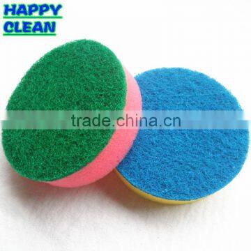 Round Shape Sponge Scouring Pad/ Strawberry Sponge Scouring Pad