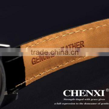 China CHENXI Leather Watch 005AML,Genuine Cow Leather or PU Leather Watch for Customized Your Logo