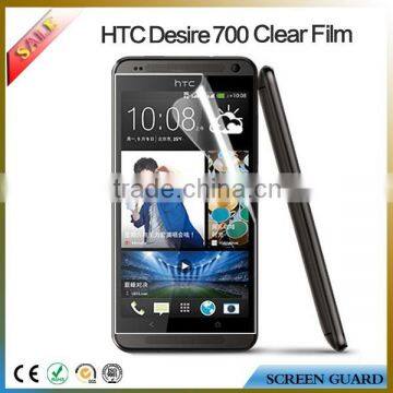 Wholesale mobile phone accessory clear screen protective films/guard for HTC desire 700