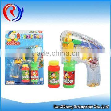 Light and music soap bubble water gun bubble