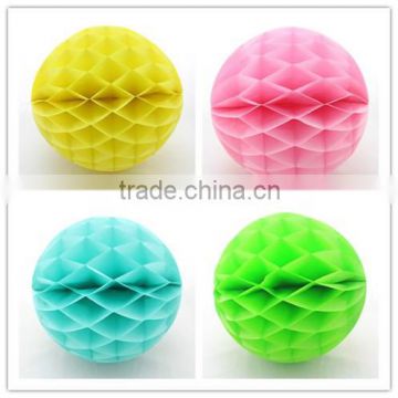 Decorative Flower Romantic Tissue Paper Honeycomb Ball