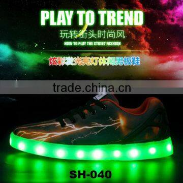 Manufacturer wholesale good price couples led shoes for boys leather shoes