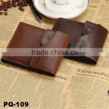 Fashionable multifunction two-fold Leather wallet for men