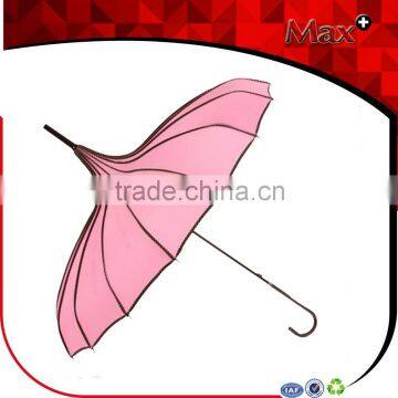Wholesale korean princess straight woman pagoda umbrella