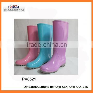 Jelly Color Women' Cheap PVC Rain Boots /Ladies' PVC Rain Boots