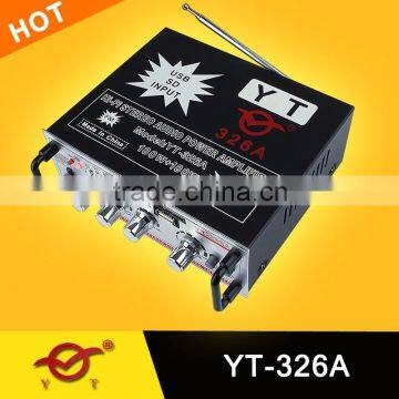 mini audio amplifier for ms YT-326A with FM & support CD/DVD/VCD input