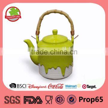 Cheap ceramic teapot set with handle