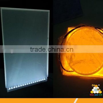 promotional customized illuminated panel acrylic engraving led lgp