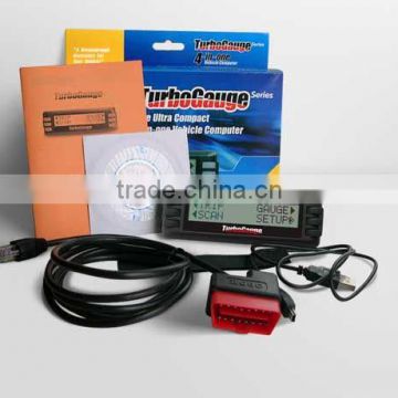 Quick Seller OBD2 Vehicle Trip Computer TURBOGAUGE IV Free internet update Universal Trip Computer