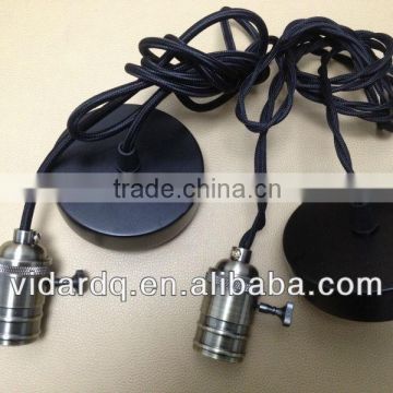 Pendant lampholder for Edison bulb