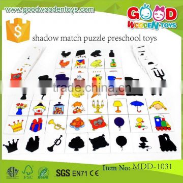 continued selling wooden toys puzzle OEM shadow match puzzle preschool toys MDD-1031