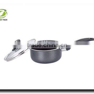Aluminum Non Stick Coating Pressed/Forged Cookware Set Soup Pot Sauce Pan With Glass Lid Covered photo-5