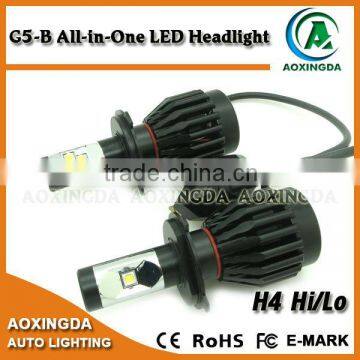 Waterproof Wholesale 80w h4 Led Headlight Bulb Kit hi Low Beam