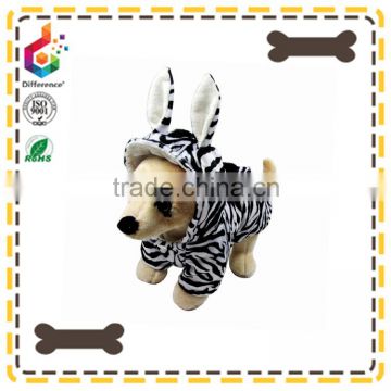 thicken new collection zebra pattern clothes of dog