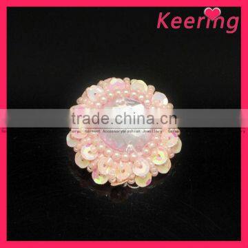 Fancy wholesale garment shank crystal buttons WBK-1181