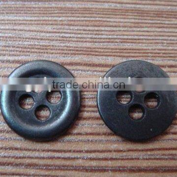 12mm gun metal 4 hole button sewing coat metal button