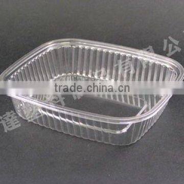 thermoformed plastic tray