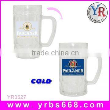 2014 Factory wholesale stock price beer mug glass