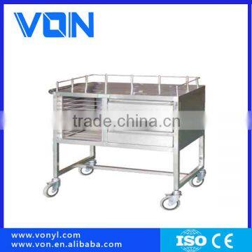 Stainless Steel Wards Visit Trolley