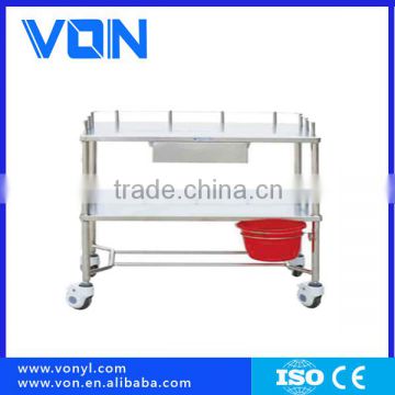 FC-16 Stainless steel treatment trolley, medical cart