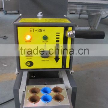 manual Coffee Capsule sealing Machine with 6holes