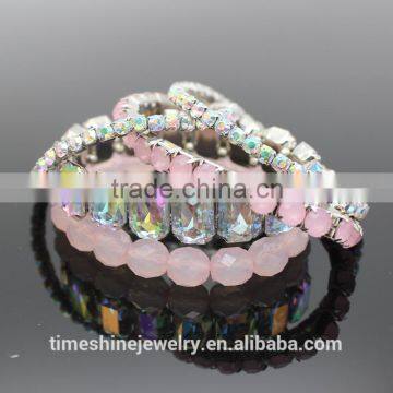 Fshion Style 5 Rows Acrylic Beads Bracelet Sets