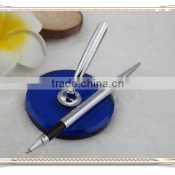 TT- 08 Silver Table Pen With Acrylic Pen Display Stand , Bank Pen Holder photo-3