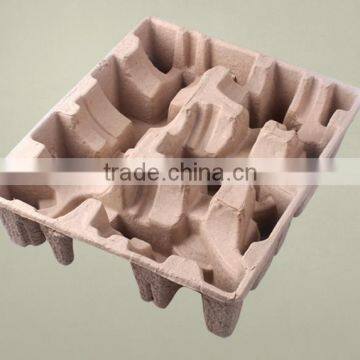 Electronics packaging tray, electronics pulp tray