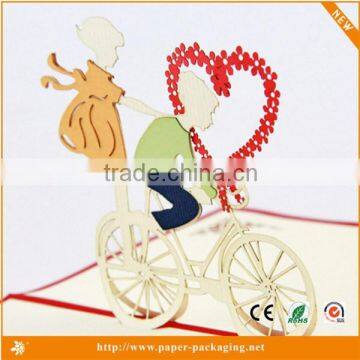 Factory price popular pop up card heart pop up cards