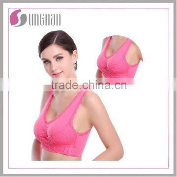 2015 New fashion seamless hot sexy xxxx sports bra OEM wholesale