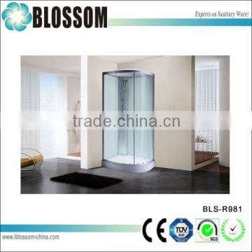 Indoor portable shower cabin sliding prefabricated glass shower room