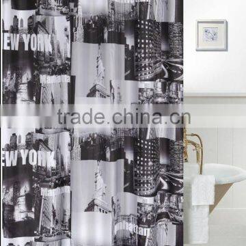 Newyork High Quality Printed Shower Curtain,Polyester Shower Curtain ,Waterproof Shower Curtain