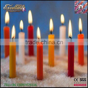 China factory price home decoration stick paraffin wax colored candle