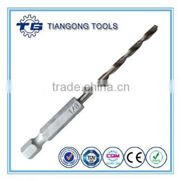 High quality hex shank 1/8 twist drill bit