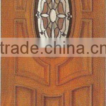 Wood Framing Oval Glass Doors Design Interior DJ-S5741M