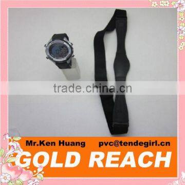 Black Heart Rate Monitor Watch & Chest Belt