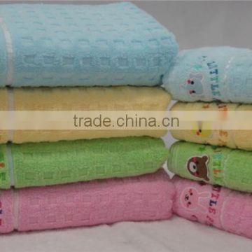 embroidery velvet dobby Cotton bath towel STY-863